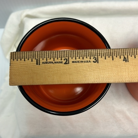 (2) Bulleit Frontier Whiskey Mugs EUC Orange & Black - Picture 6 of 6